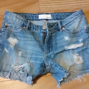 Womens ripped jean shorts